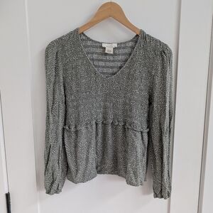 ✨4 for 12 Urban Romantics Smocked Peplum Top - Medium